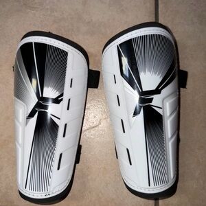 Black and White Shin Guards